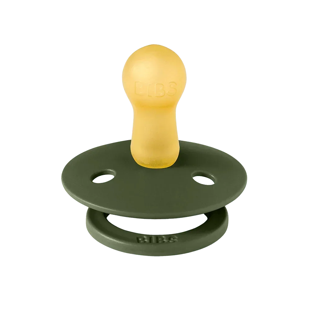 Bibs Fopspeen Size 1 Latex Rond 2 Pack | Sage / Hunter Green