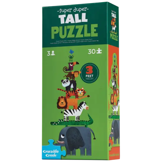 Crocodile Creek Tall Puzzel 30ST | Jungle
