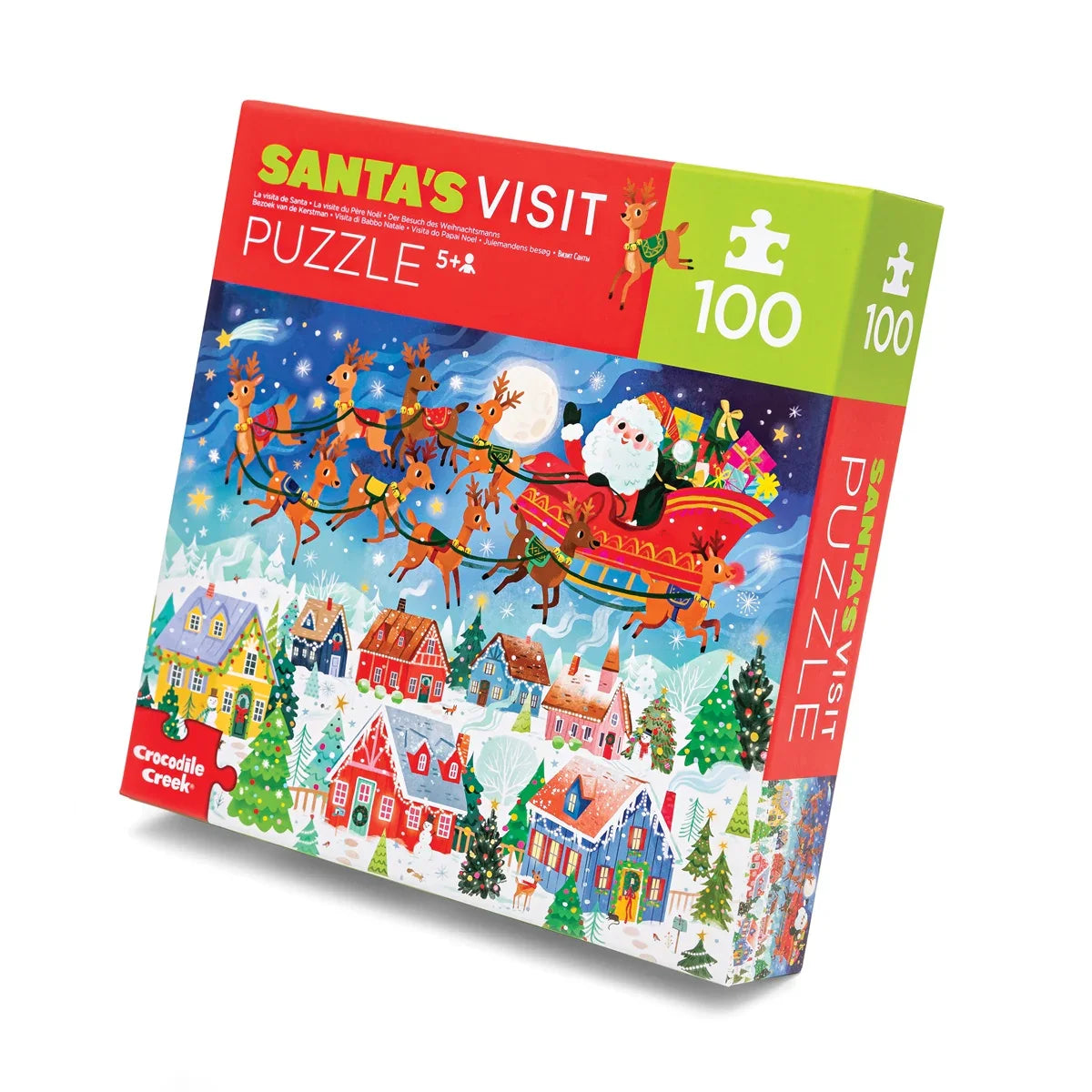 Crocodile Creek Puzzel 100st | Santa's Visit