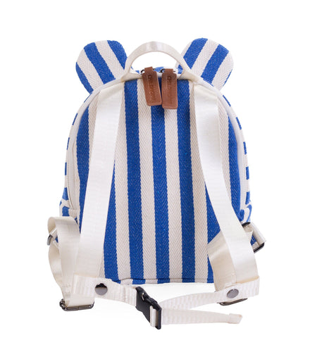 Childhome Rugzakje Kids My First Bag | Stripes Electric Blue / Light Blue