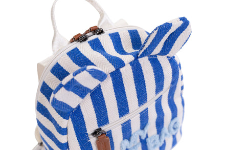 Childhome Rugzakje Kids My First Bag | Stripes Electric Blue / Light Blue