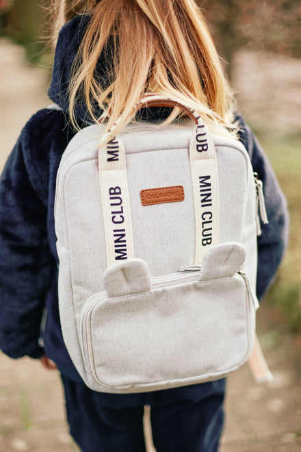 Childhome Rugzakje Kids Mini Club | Signature Canvas Off White