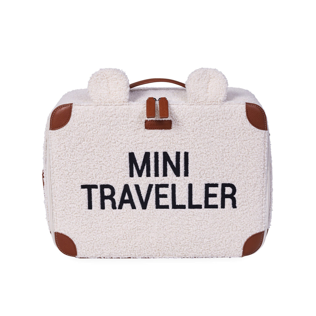 Childhome Mini Traveller Valiesje | Teddy Ecru