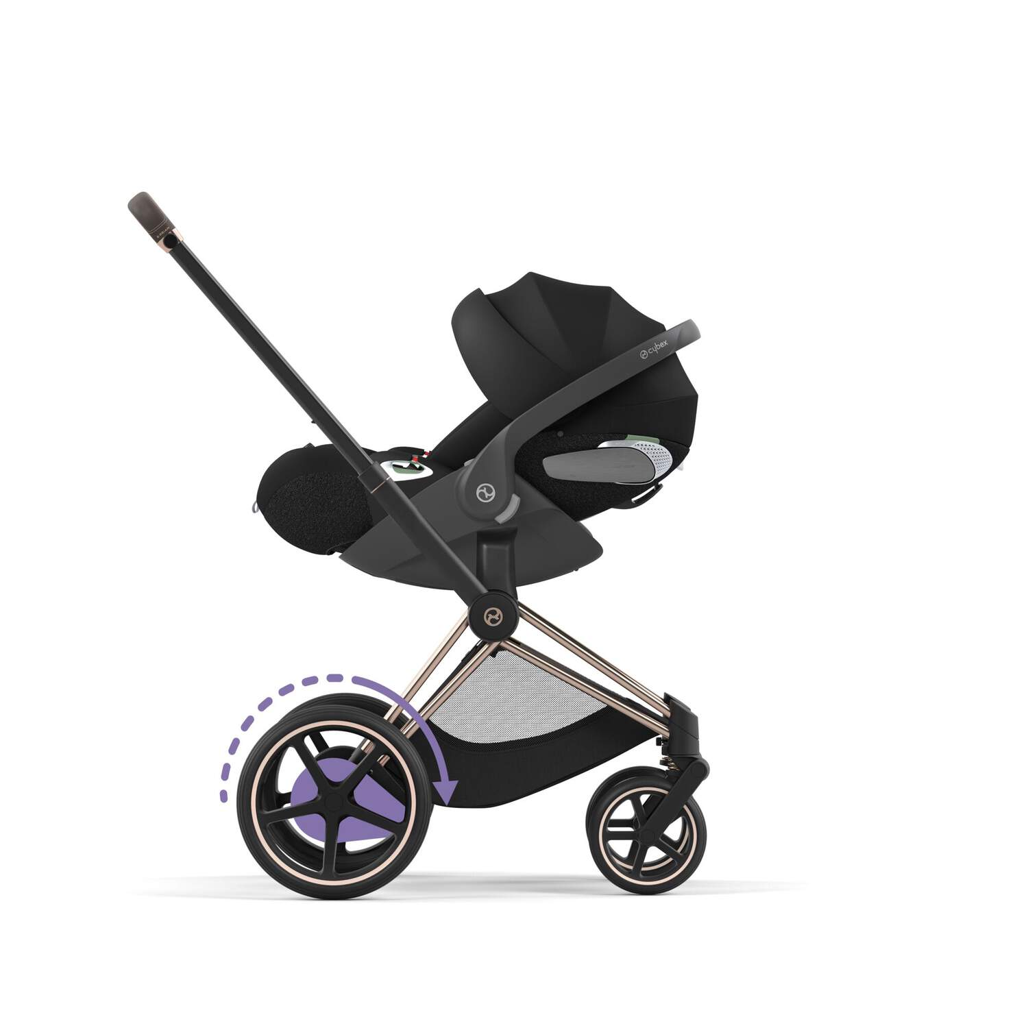 Cybex ePriam Frame & Seat RBA | Rosegold