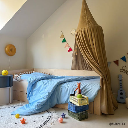 Studio Ditte Dekbedovertrek 140x220cm | Smiley Blue