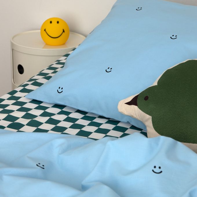 Studio Ditte Dekbedovertrek 140x220cm | Smiley Blue