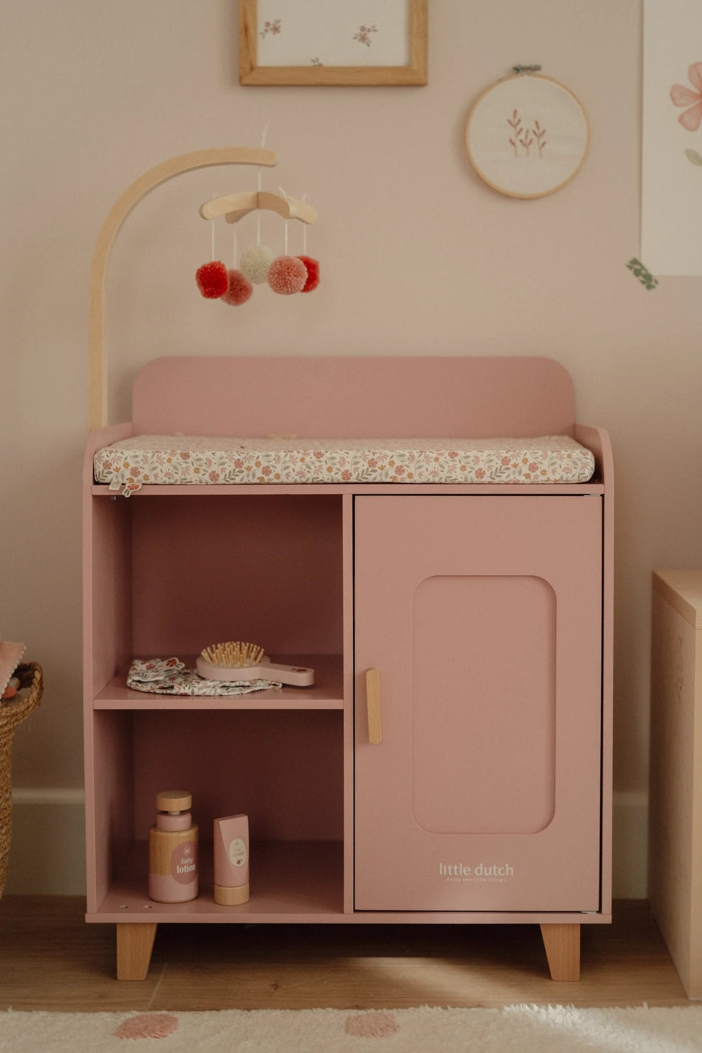 Little Dutch Houten Poppencommode | Roze