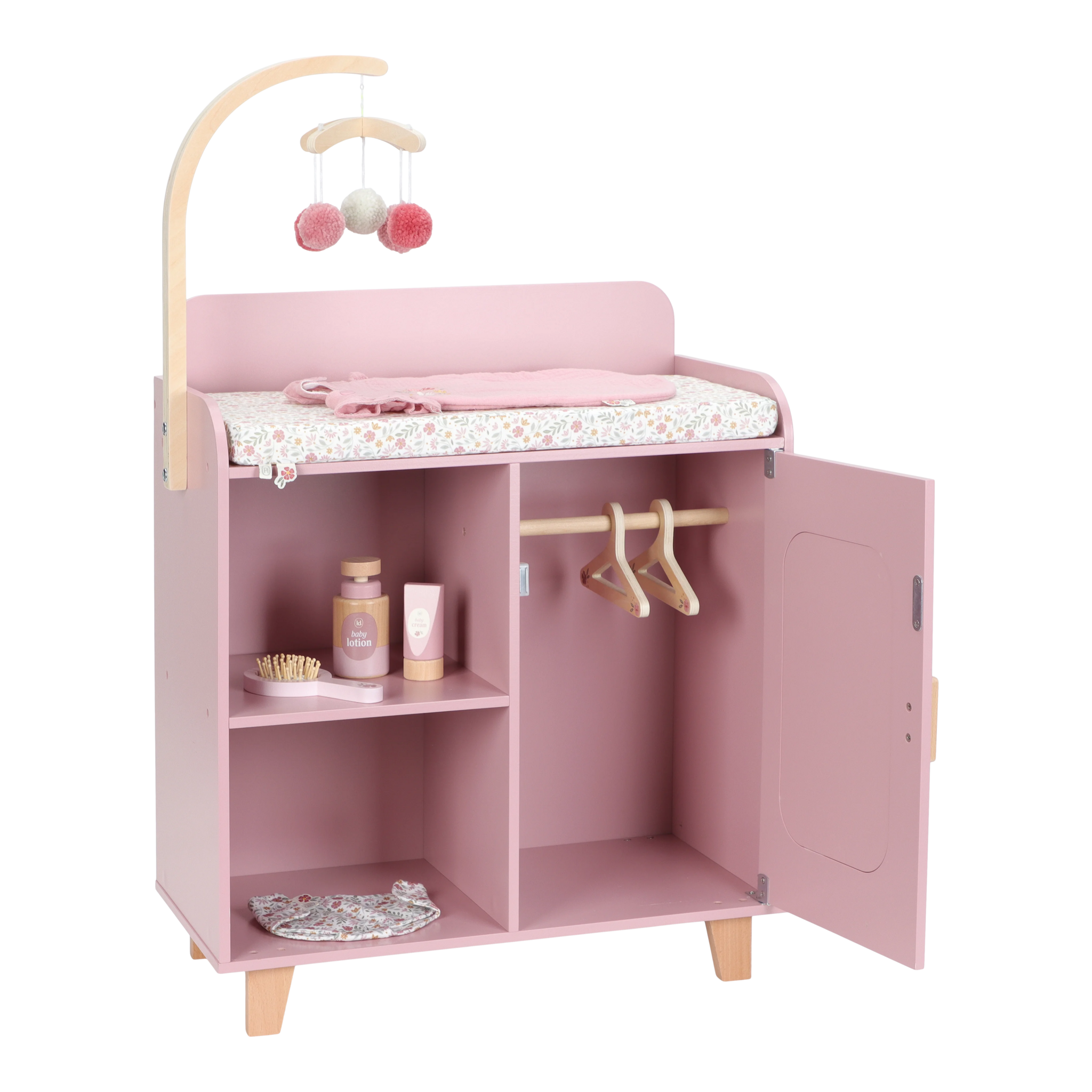 Little Dutch Houten Poppencommode | Roze