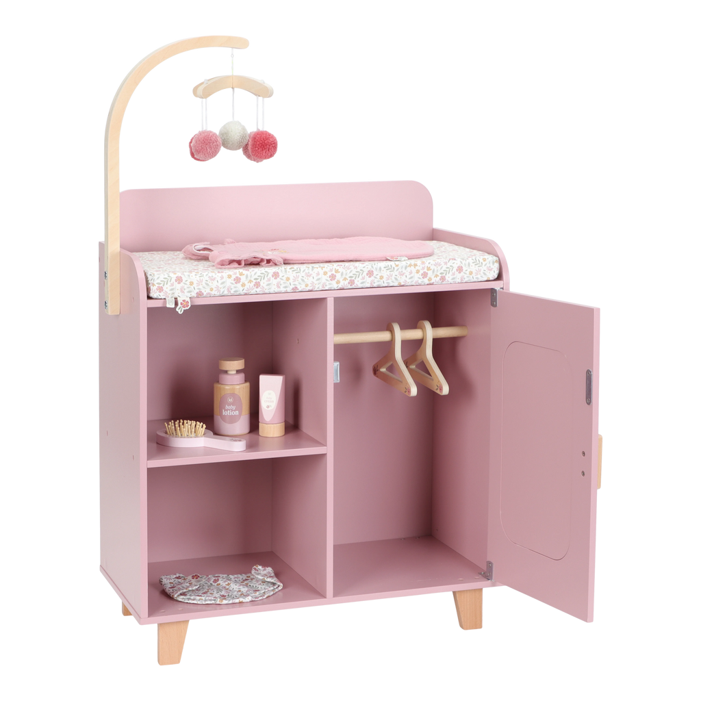 Little Dutch Houten Poppencommode | Roze