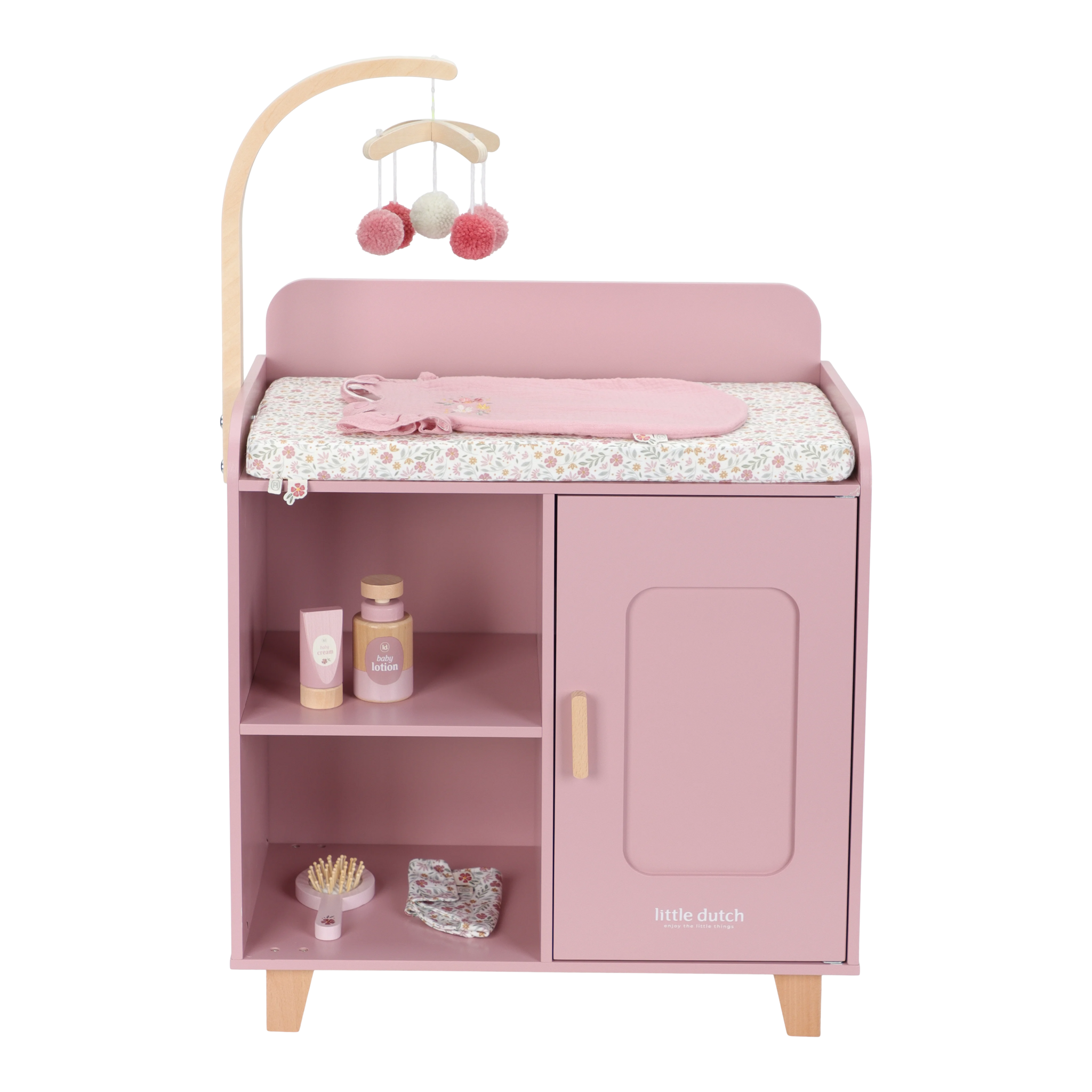 Little Dutch Houten Poppencommode | Roze
