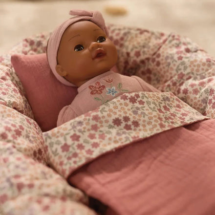 Little Dutch poppenreiswieg, comfortabel plekje om de pop in te leggen en toe te dekken, De Gele Flamingo