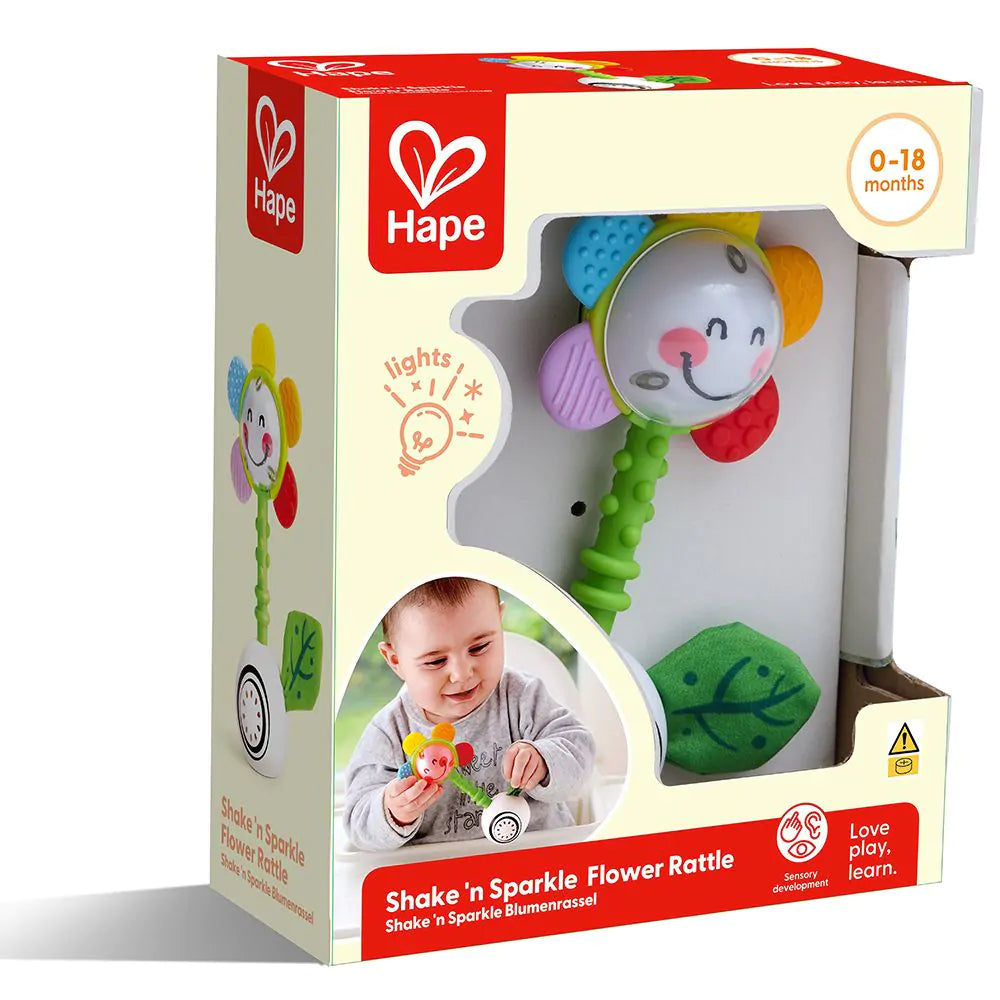 Hape Shake 'n Sparkle Flower Rammelaar