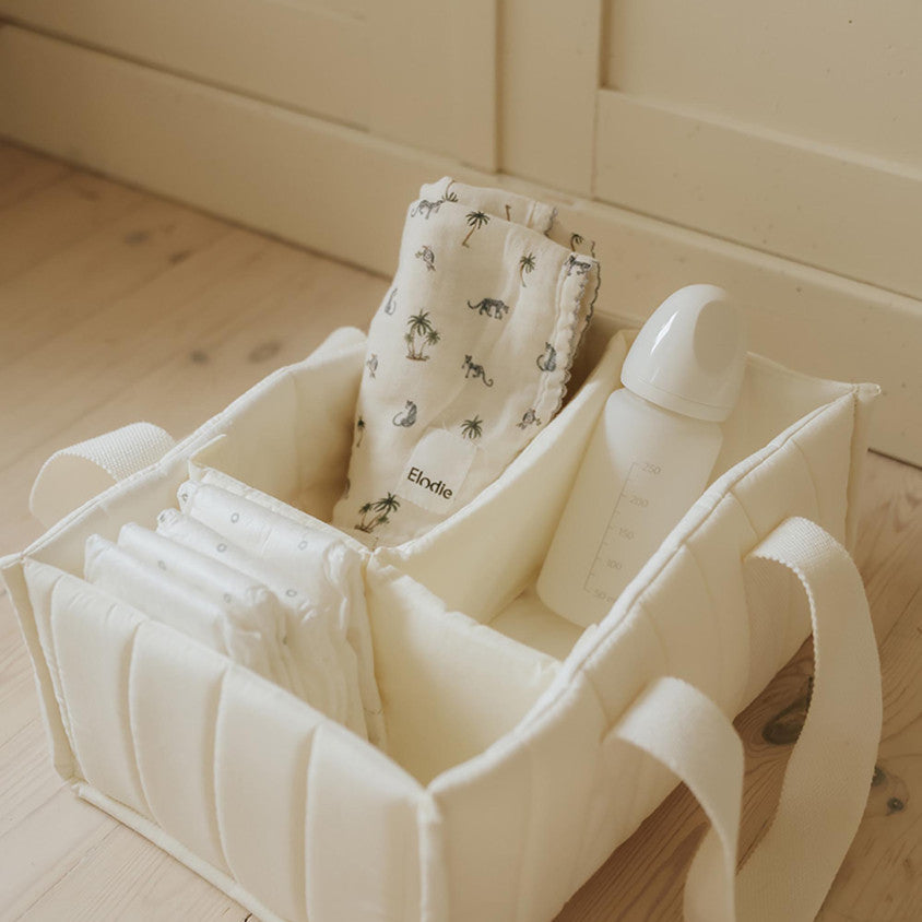 Creamy White luiermandje van Elodie Details, tijdloos design voor de babykamer, kraamcadeau bij De Gele Flamingo