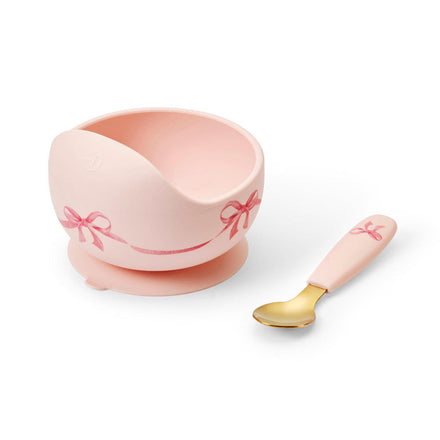 Elodie Details Silicone Sticky Bowl Set | Rosy Bow