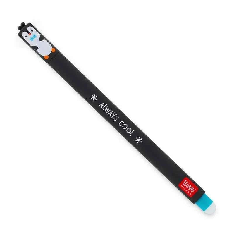 Legami Uitwisbare Erasable Gelpen Penguin 0,7 mm | Turquoise Inkt