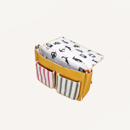 Sticky Lemon Boekentas | Coral Pink + Submarine Yellow