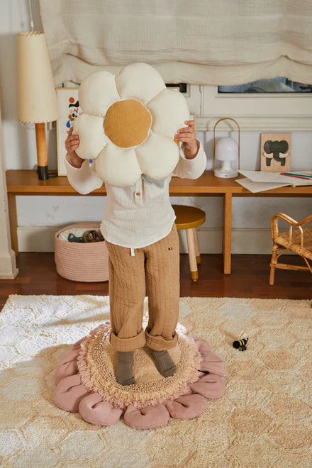 Lorena Canals Pouffe | Pink Daisy Vloerkussen