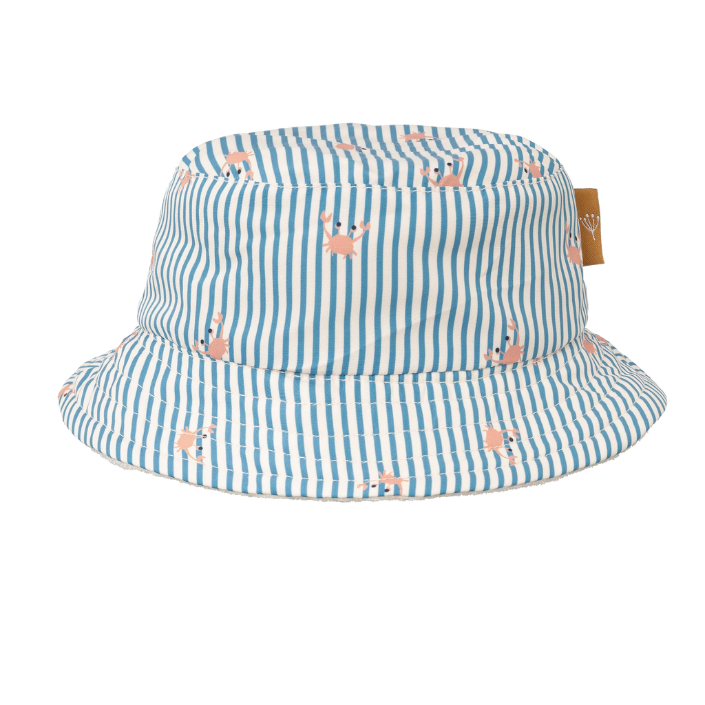 Fresk UV Zonnehoedje Bucket | Stripes & Crabs