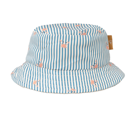 Fresk UV Zonnehoedje Bucket | Stripes & Crabs