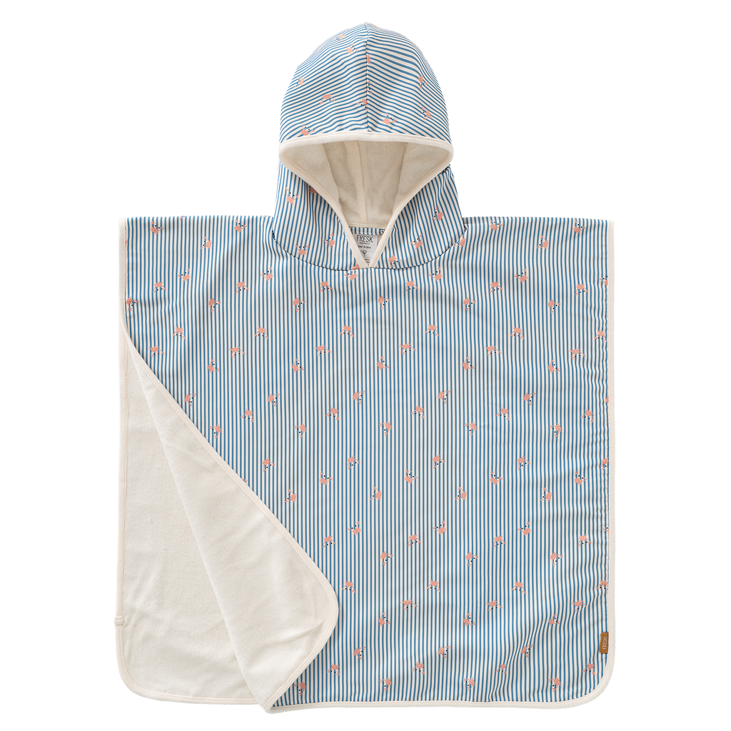 Fresk UV Poncho | Stripes & Crabs