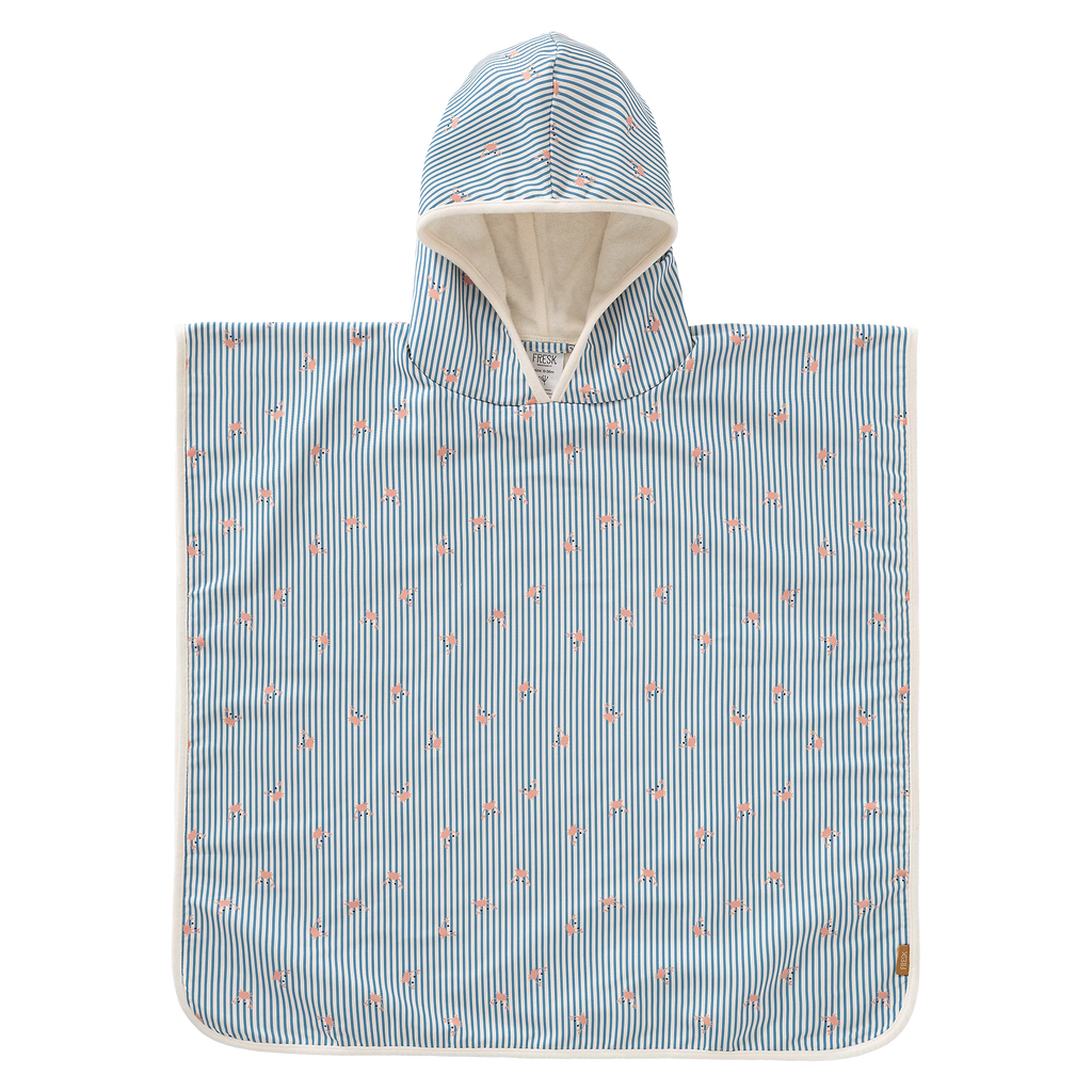 Fresk UV Poncho | Stripes & Crabs