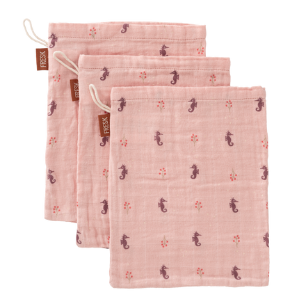 Fresk Set 3 Hydrofiele Washandjes | Seahorse