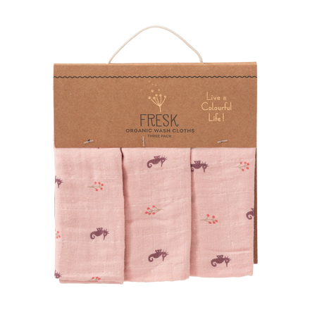 Fresk Set 3 Hydrofiele Washandjes | Seahorse