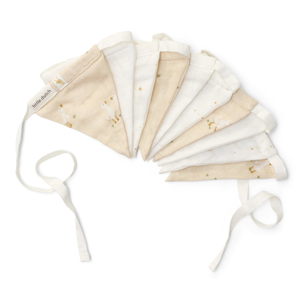 Little Dutch Slinger Met Vlaggetjes Little Goose | Beige