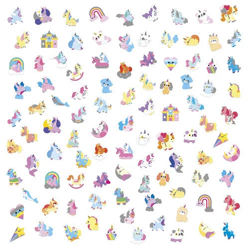 Janod 100 Stickers | Eenhoorns