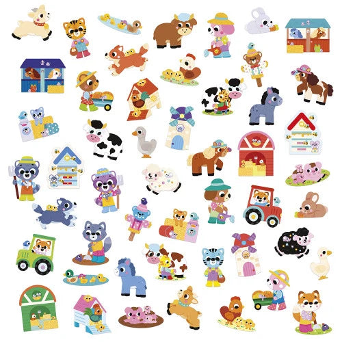 Janod 50 Grote Stickers | Boerderij