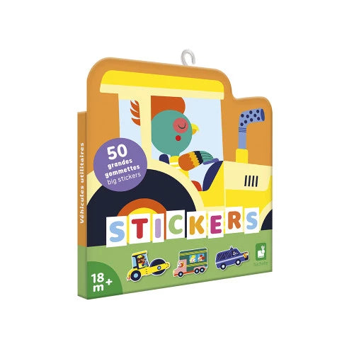 Janod 50 Grote Stickers | Bedrijfsvoertuigen