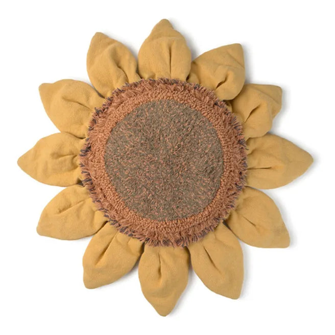 Lorena Canals Pouffe 90cm | Sunflower Vloerkussen Zonnebloem, Boerderij