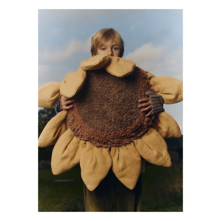 Lorena Canals Pouffe 90cm | Sunflower Vloerkussen Zonnebloem, Boerderij