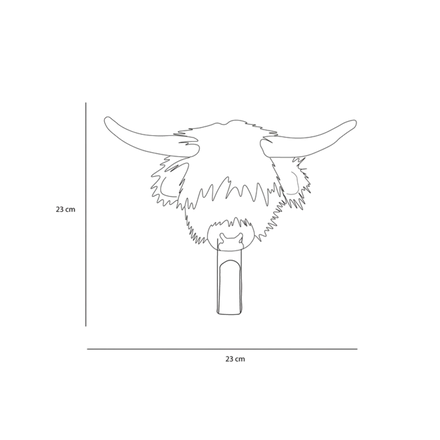 Wild & Soft Kapstok | Highland Koe PRE-ORDER