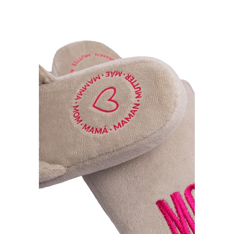 Fisura Cool Mom Slippers M | Grey and Pink