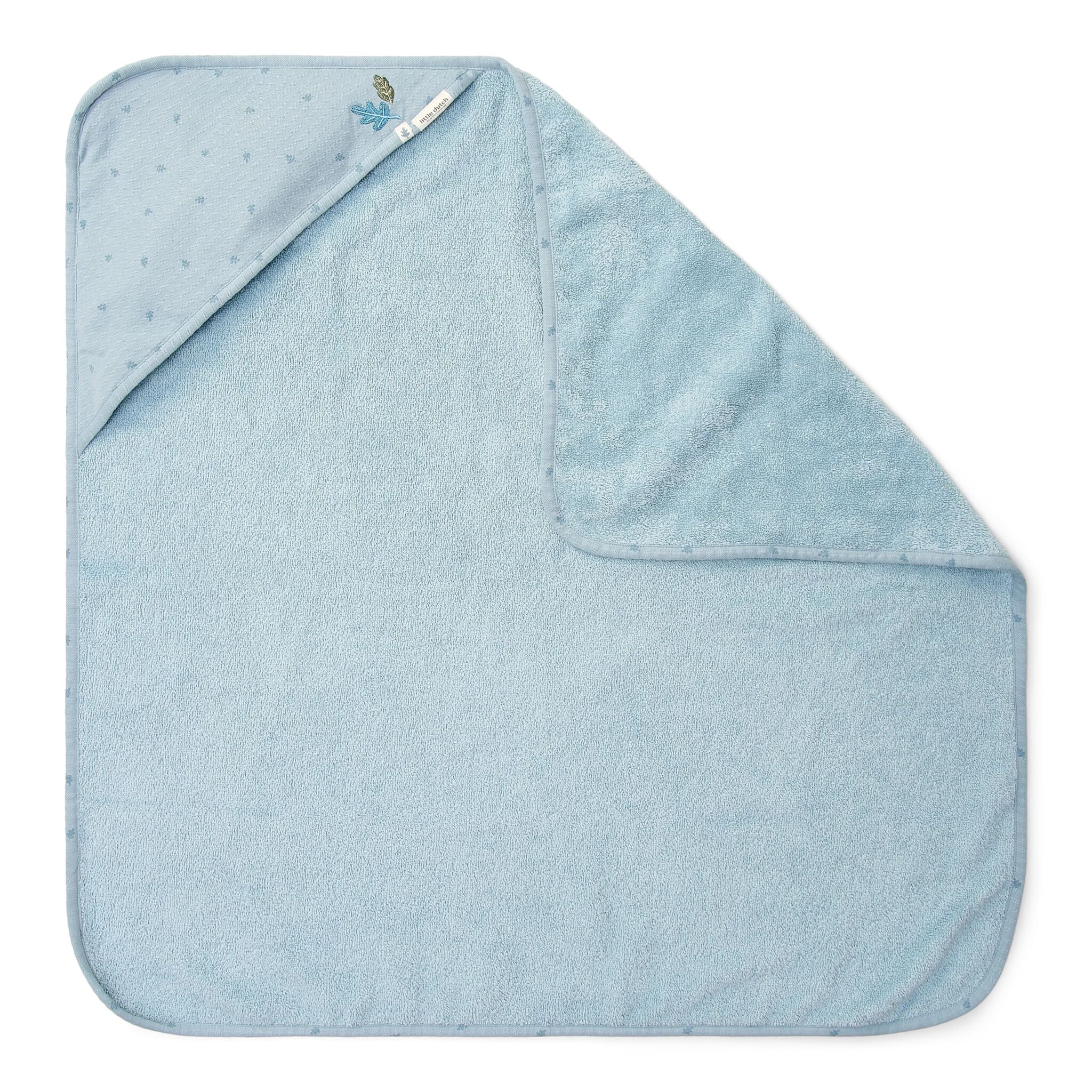 Little Dutch Badcape 100x100 | Pure Denim Blue