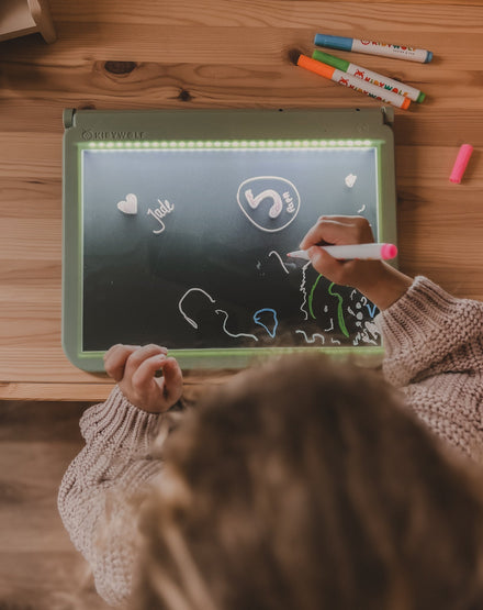 Kidywolf Kidydraw Lichtgevende Tablet Leren Tekenen En Schrijven | Groen TERUG BESTELBAAR 29/11