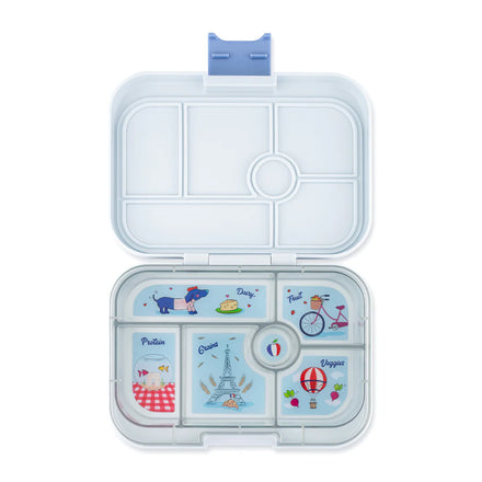 Yumbox Original 6 vakken Lekvrije Lunchbox | Hazy Grey Paris