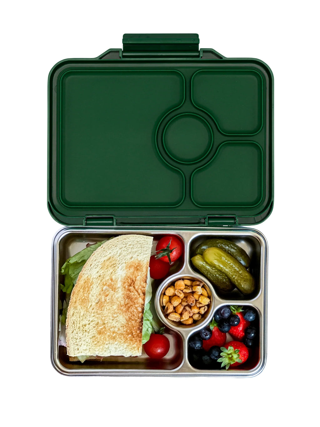Yumbox Pret 4 Vakken Lekvrije Lunchbox | Dublin Groen