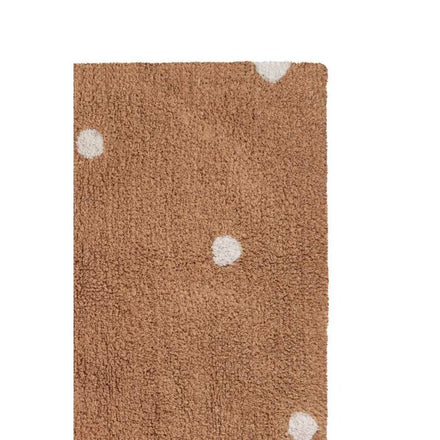 Lorena Canals Machinewasbaar Tapijt Rug 80x140cm | Mini Dot Chestnut