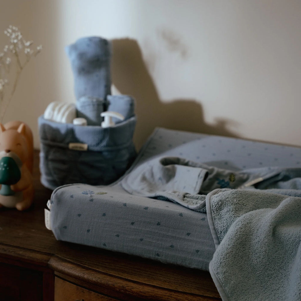 Little Dutch Badcape 100x100 | Pure Denim Blue