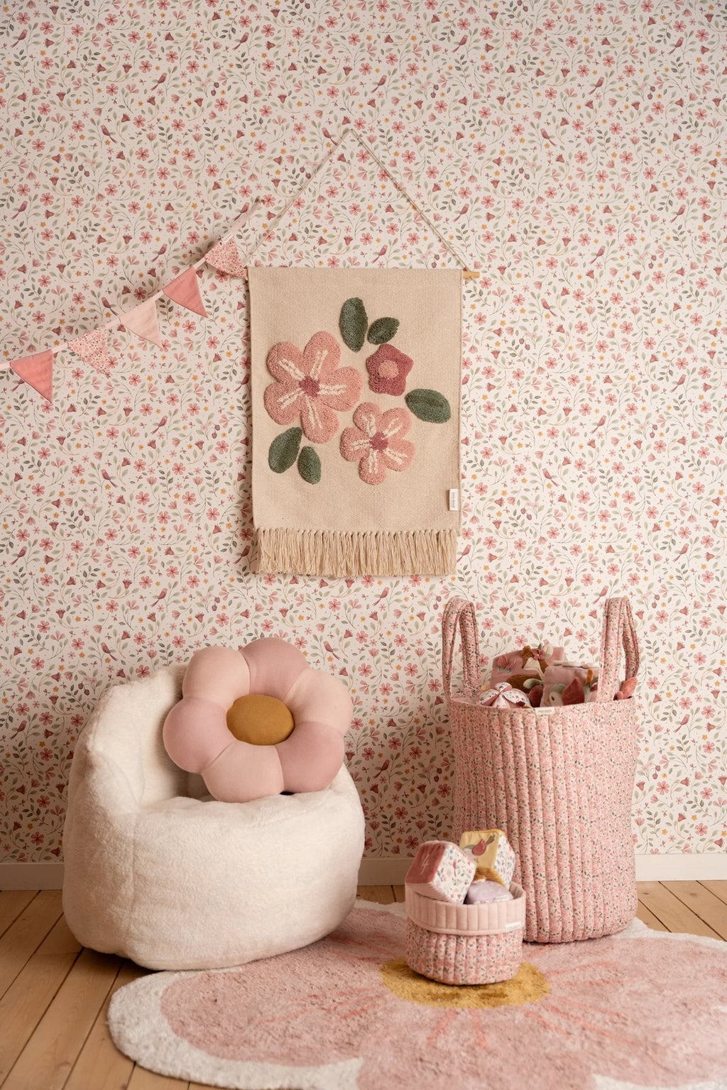 Little Dutch Gebreid Kussen Bloem | Fairy Garden Roze