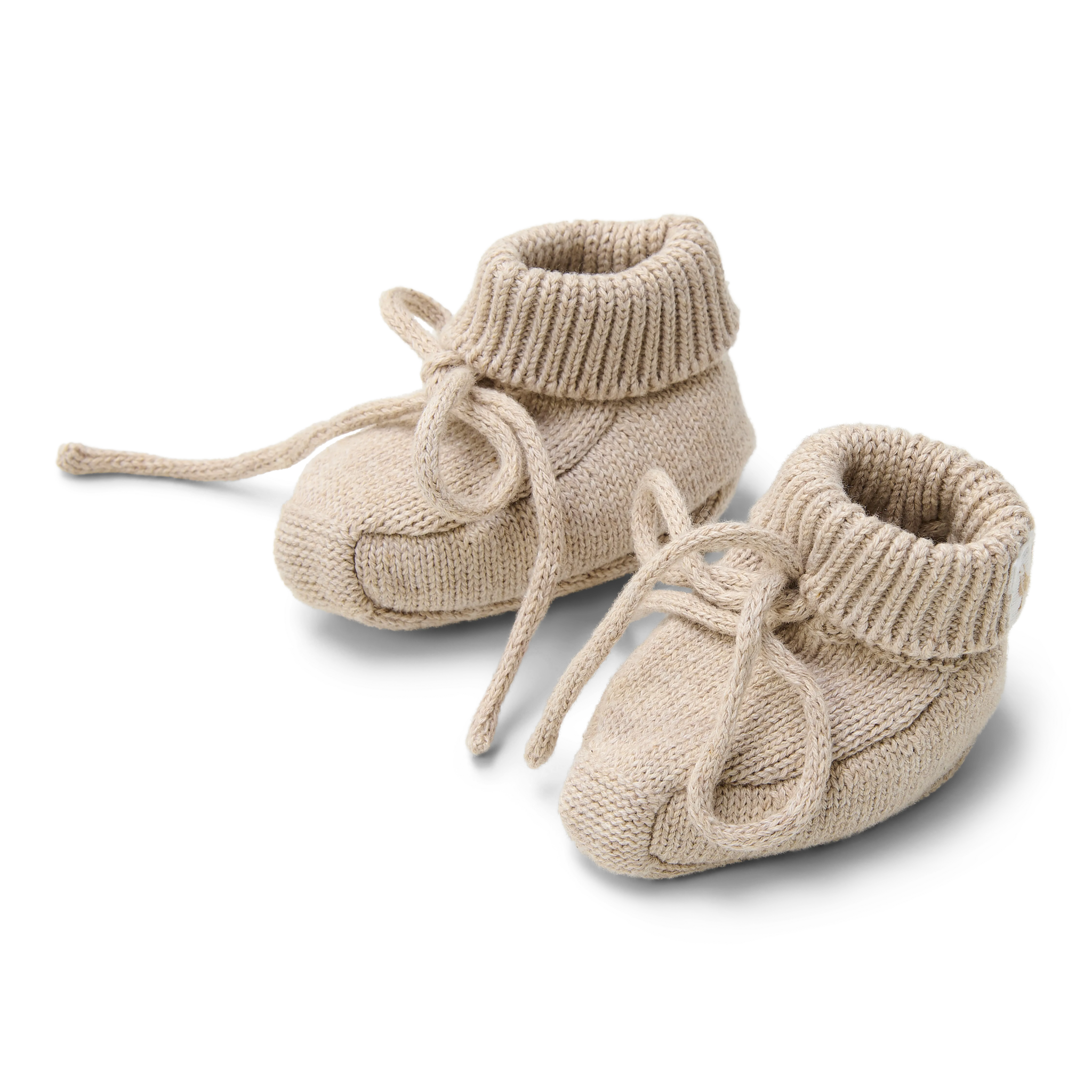Little Dutch Gebreide Slofjes Soft  | Beige Melee
