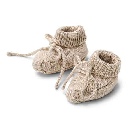Little Dutch Gebreide Slofjes Soft  | Beige Melee