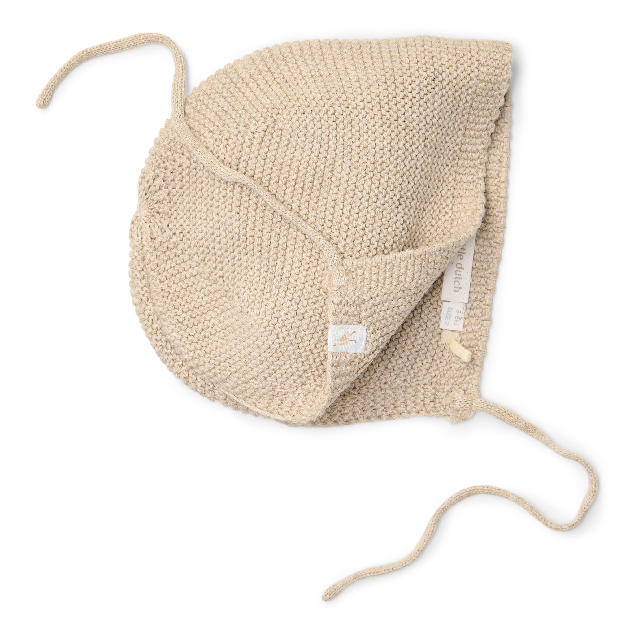 Little Dutch Gebreide Muts Soft Beige Melee