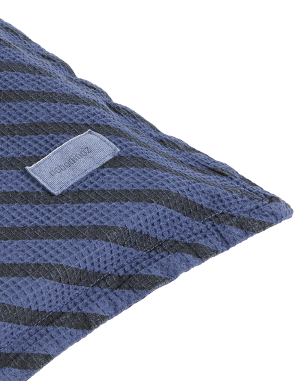 Nobodinoz Landscape Wafel Vloermatras 60x120x4cm | Stripes Cobalt