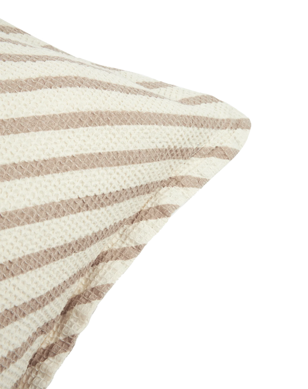 Nobodinoz Landscape Wafel Vierkant Kussen 45x45cm | Stripes Natural*