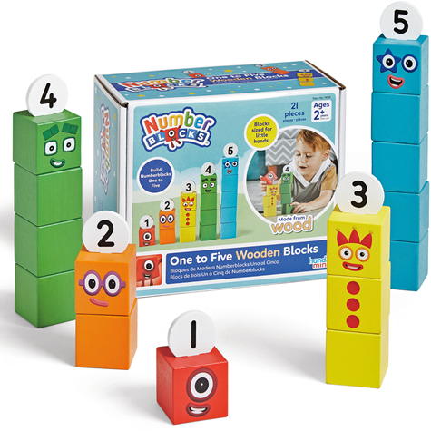 Learning Resources Houten Nummer Blokken | 1 tot 5