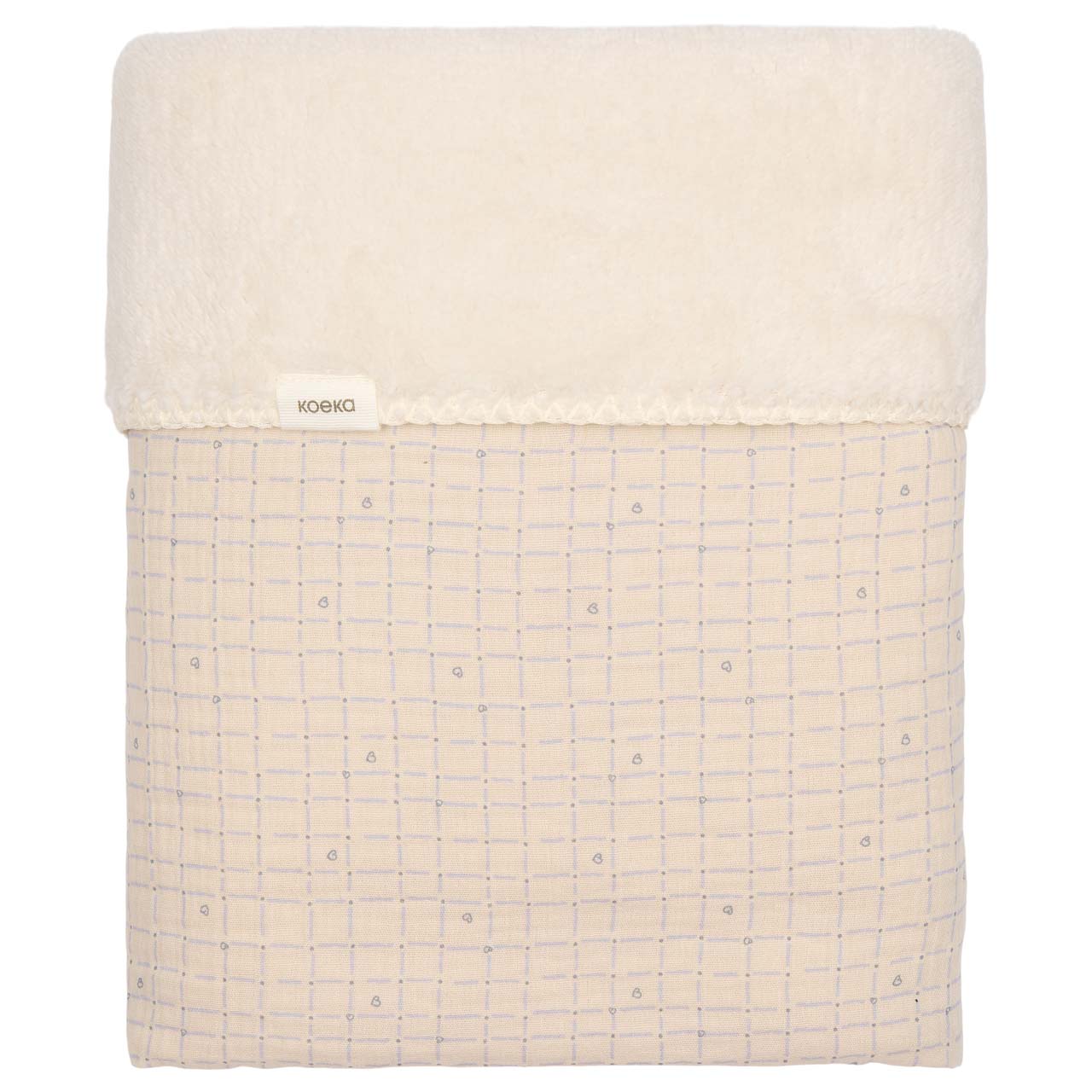 Koeka Wiegdeken Teddy Lind 75x100 | Warm White