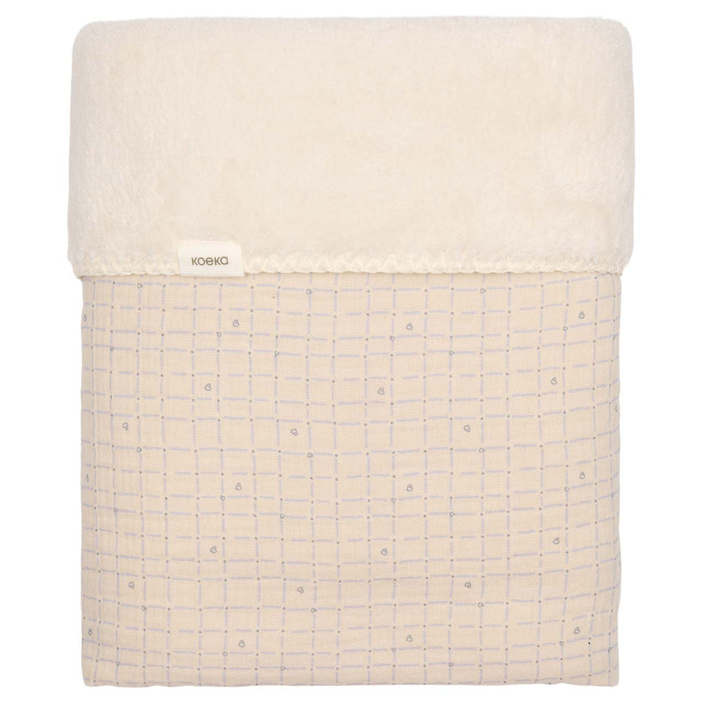 Koeka Wiegdeken Teddy Lind 75x100 | Warm White